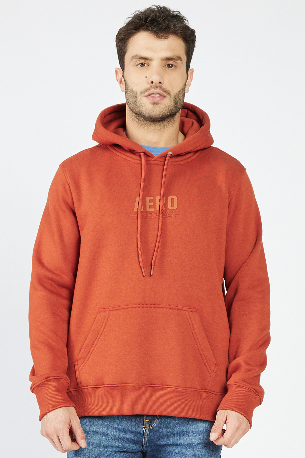 Blusa Moletom Masculino Fechado Aeropostale Terracota