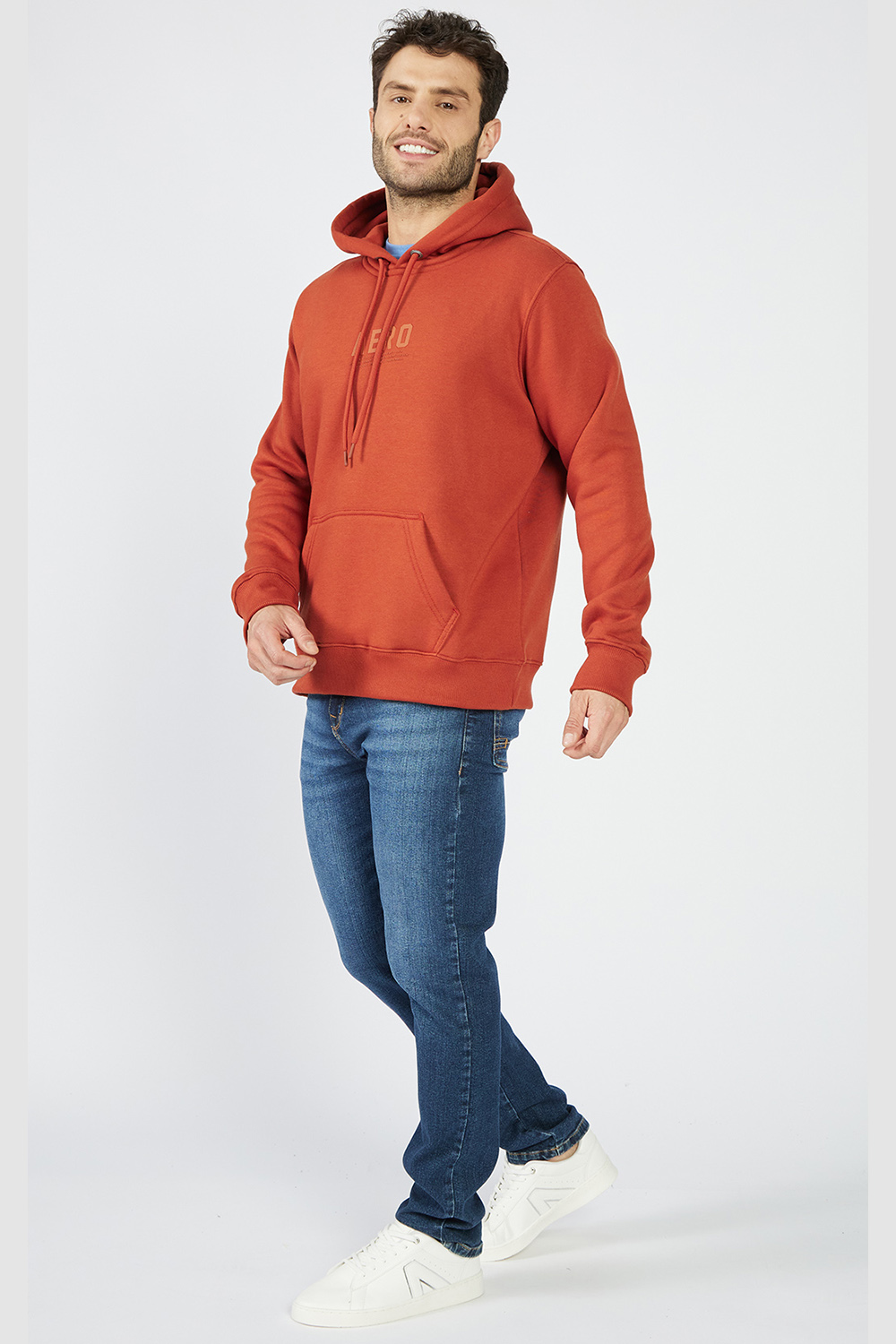 Blusa Moletom Masculino Fechado Aeropostale Terracota