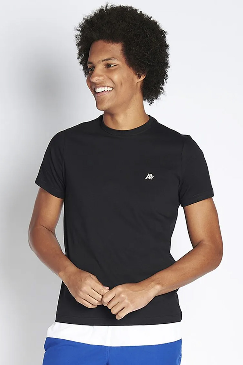 Camiseta Manga Curta Masculino Plus Size A87 Aeropostale Preto
