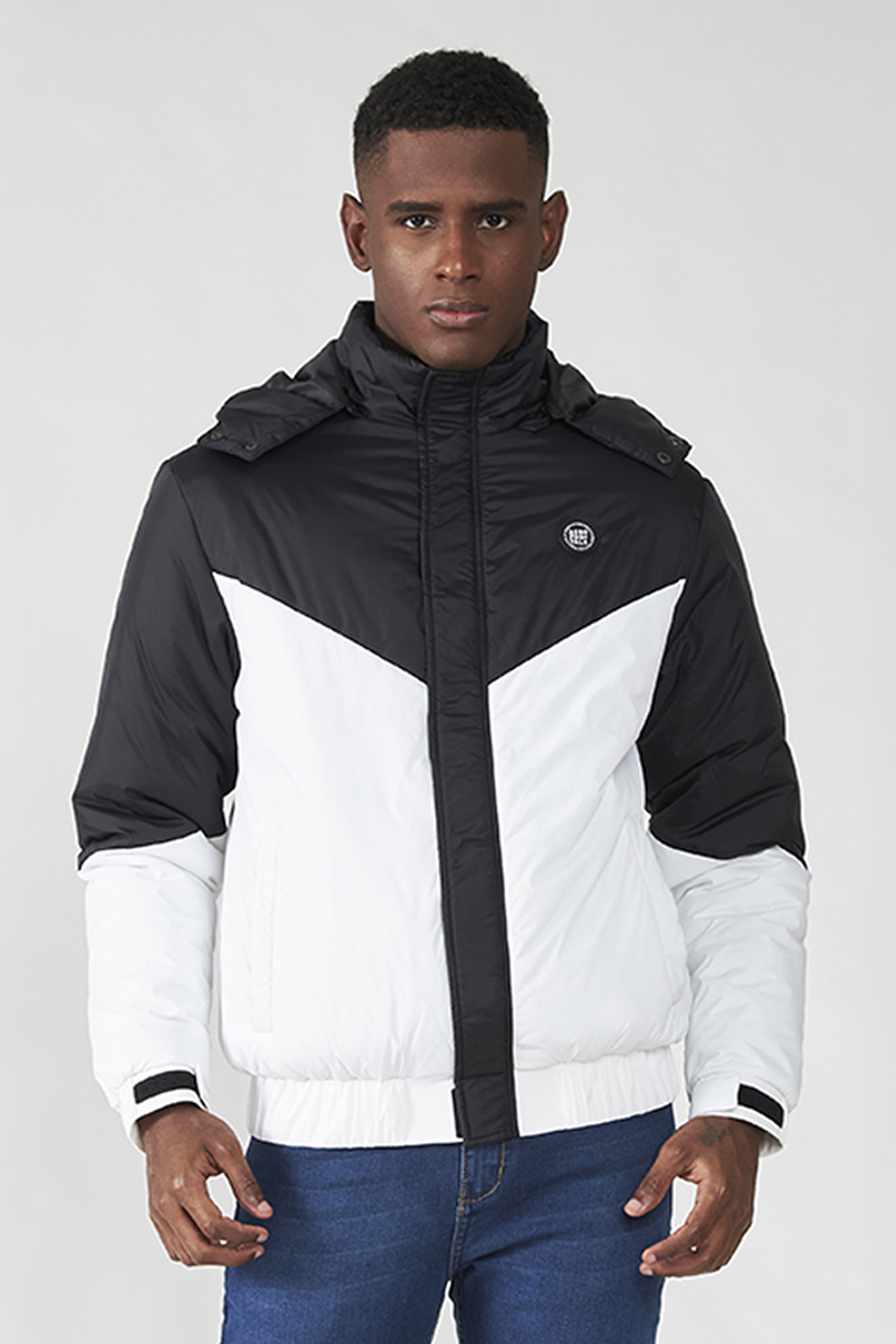 ジャケット・アウター M 88SS GARCONS homme Cotton Puffer Chore Jaqueta Masculina Aeropostale - Preto/Branco
